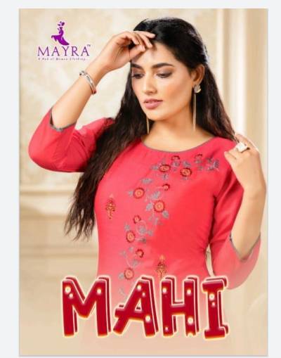 Mahi By Mayra Rayon Casual Wear Kurti Collection